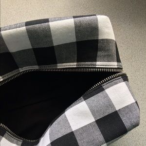 Bags - Black and White Plaid Cosmetic/Toiletries Bag Bags - Black and White Plaid Cosmetic/Toiletries Bag